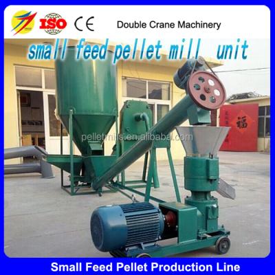 China Easy Operation Poultry Feed Processing Is Small Making Machine Small Animal Flat Die Feed Pellet Mill for sale