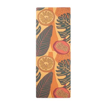 China Customize/Well High Quality Customized Cork Mats Logo Natural Cork Yoga Mat Colorful Rubber for sale