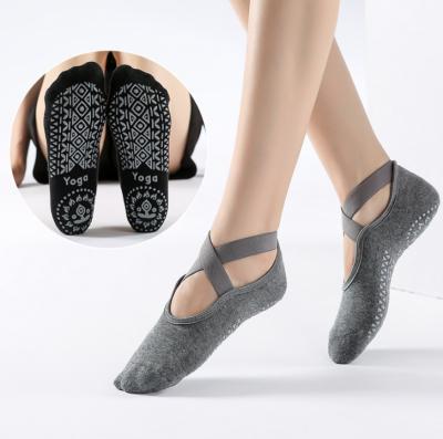 China Hot Sale Quick Dry Anti Non Slip Dance Sports Fitness Cotton Yoga Socks For Women for sale