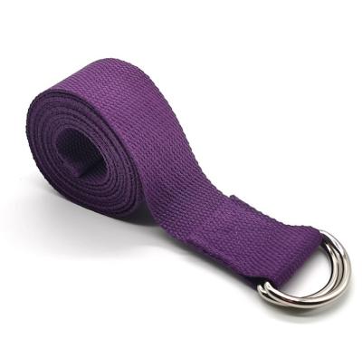 China Lightweight Adjustable Grip Safely Other Longer Accept Woven Stretch Yoga Strap Belt Custom With Logo for sale