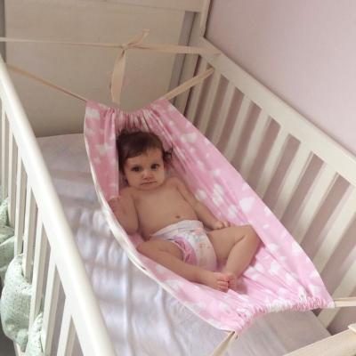 China Bed Room Kids Hanging Hammock Swing Swing Top Cotton Newborn Infant Baby Hammock for sale