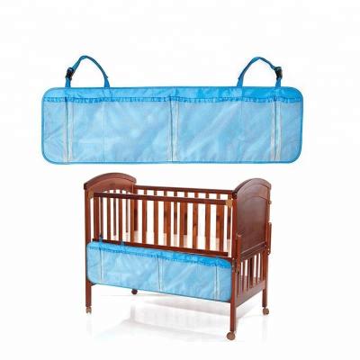 China Multi-Pockets Baby Mesh Net Bedside Caddy Hanging Diaper Organizer for Hutch for sale