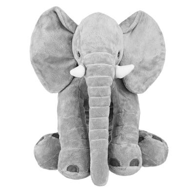 China 40cm 60cm Comfortable Diy Pillow Soft Plush Animal Shaped Baby Elephant Pillow for sale