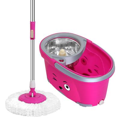 China Boom + Stainless Steel Tray China Manufacture Quality Rectangle Floor Mop Cleaning Bucket for sale