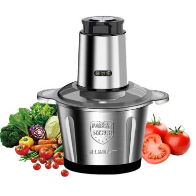 China High Efficiency Home Kitchen Food Grinders Small 2L 3L 6L Cheap Stainless Steel Automatic Electric Meat Chopper Machine Mincer For Sale for sale