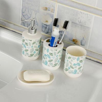 China Sustainable Plastic Bathroom Accessories Set Plastic Bathroom Accessories for sale