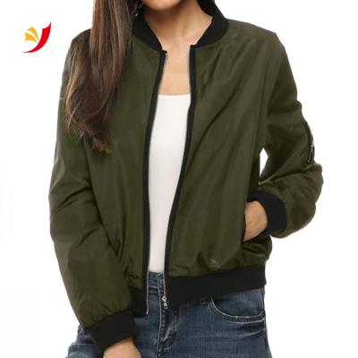 China Breathable Upper Popular Fashionable Casual Warm Zipper Anorak With Pockets Women Winter Outwear Coats Bomber Jackets for sale