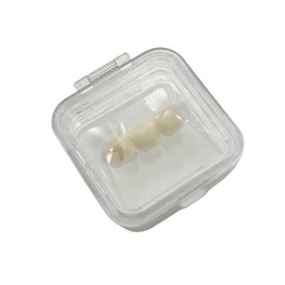 China Recycled Materials Dental Tooth Box With Clear Plastic Film Denture Storage Membrane Box for sale