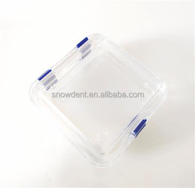 China Upper and Lower Membrance Protect Implant Well 4 Inch Full Clear Plastic Denture Membrane Locking Box for sale