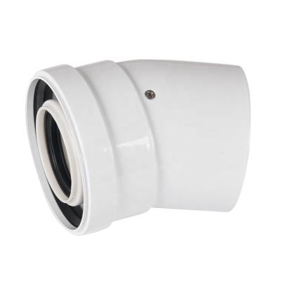 China Heating/HVAC Systerms/Ventilation 60/100 mm Condensing Coaxial Extension Condensing Aluminum Elbow 20 Degree Elbow Gas Boiler For Gas Boiler for sale