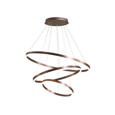 China Exhibition Nordic Simple Modern Circular Living Room Dining Room Pendant Lights for sale