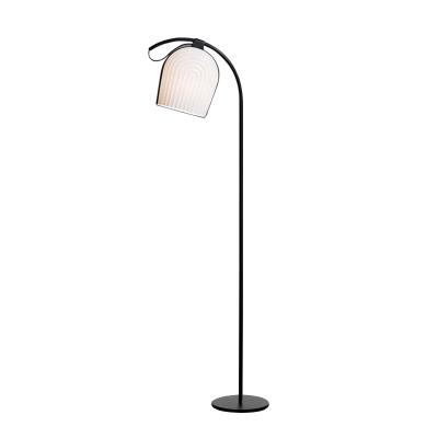 China Simple Modern Living Room Bedroom LED Corner Light Acrylic Glass Floor Lamps for sale