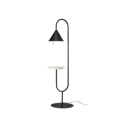 China Modern Single Floor Lamp Modern With Tea Table Bedside Sofa Lighting Black Reading Floor Lamps for sale