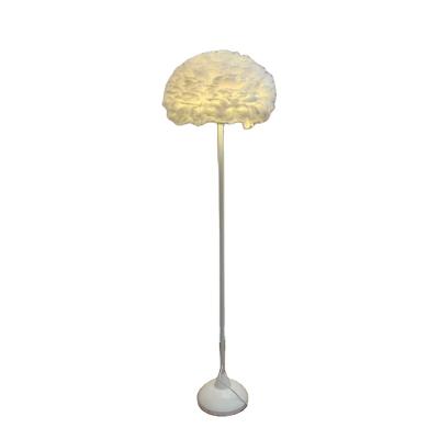 China Modern Warm Nordic Feather Floor Lamps Room Corner Bedroom Light for sale