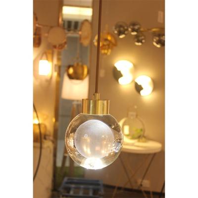 China Modern Hotel Chandeliers Lighting Glass Ball For Ceiling Pendant Light Lamp Long Villa Chandelier for sale