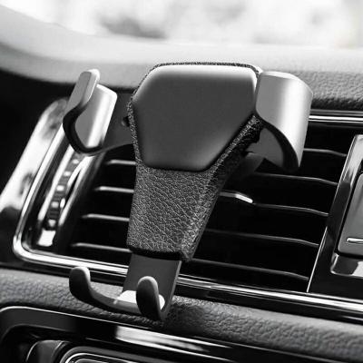 China Universal Adjustable Car Cell Phone Car Holder Air Vent Mount Hold No Magnetic Cell Phone Holder for sale