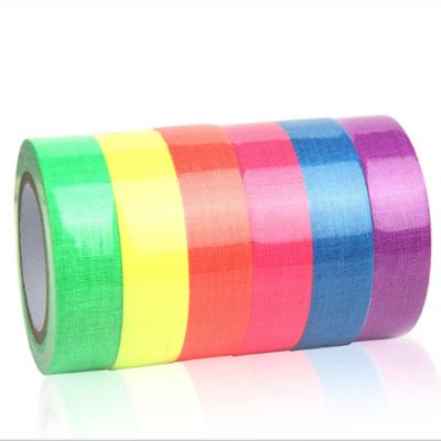 China 6pcs/Set China Freon-proof Multicolor Fluorescent Fabric Reflective Light Reflective Light Adhesive UV Tape for sale