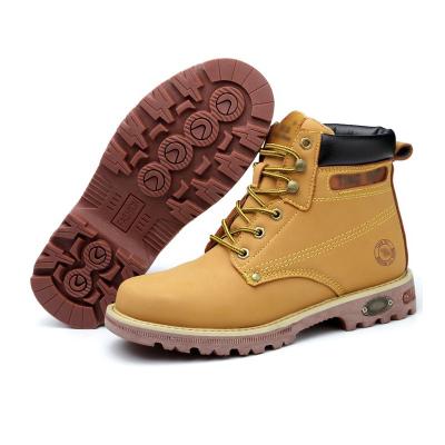 China Custom Men's Steel Compound Toe Cap Shoes Construction Safety Work Boots Anti-Static for sale