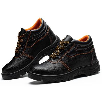 China Construction Steel Toe S3 Industrial Leather Boot Certified OEM Wholesale Manufacturer Safety Work Shoes For Worker Men With Steel Toe Cap for sale