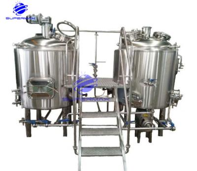 China food & SS304 Large Beverage Plant / 10HL Large Breweries Project 1000L Brewery Equipment Turnkey Industrial Beer Brewing Plant for sale