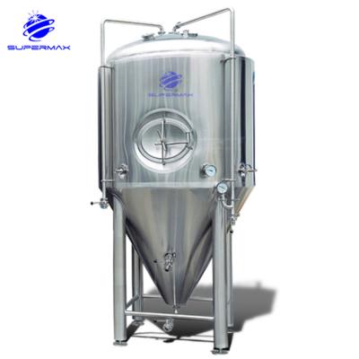 China food & Beverage Plant 1000L Stainless Steel Double Layer Fermenter With Cooling for sale