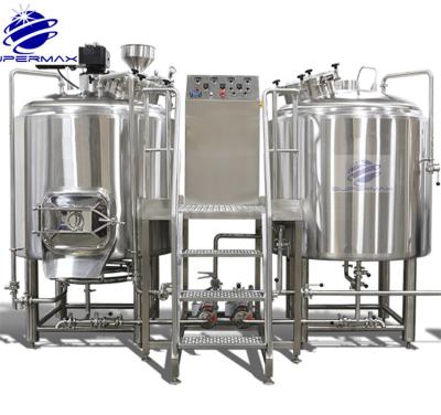 China food & 2000L Stainless Steel Beverage Factory Complete Brewing Equipment Industrial Brewhouse for sale