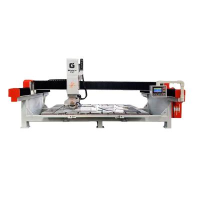 Cina Stone Marble Granite Quartz Sandstone 4 Axis CNC Bridge Saw Cutting Machine GQ-3220A Quartz Slab Cutting Saw Blade Team Leader Bridge Saw in vendita