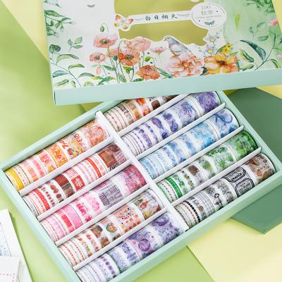 China 2021 personal design color decoration masking washi paper self adhesive custom printing tape waterproof for sale