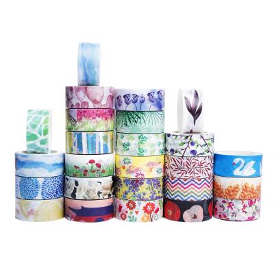 China Waterproof Custom Printing Washi Tape Suppliers Customized Width Japanese Washi Tape Set for sale