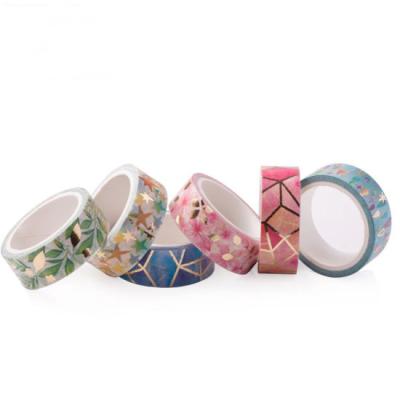 China Waterproof Custom Design Washi Tape Set Washi Masking Paper Tape Custom Printed Washi Tape for sale