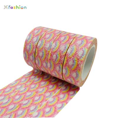 China Factory Custom Glitter Washi Tape Waterproof , Custom Washi Tape Glitter Printing for sale