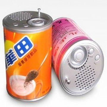 China Portable Radio Tin Can Shape Radio Bottle Shape Home Radio for sale