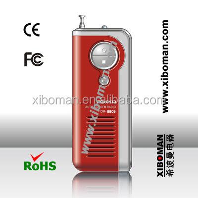 China PORTABLE DK - 8809 Guangdong Mini Portable Small Pocket Fixed Frequency FM / Radio for sale