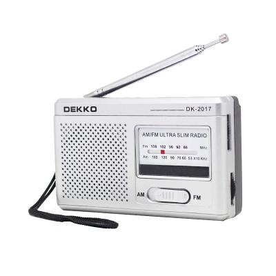 China New Style Portable AM ​​, DEKKO 2017 PORTABLE FM Radio With Earphone Jack for sale