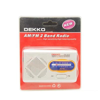 China Small PORTABLE AM FM pocket multi-function digital radio and two-band radio with headphone jack for sale