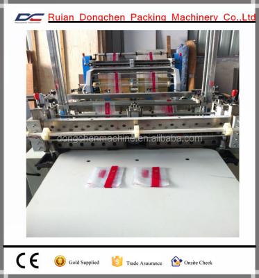 China Plastic Cold Cut Plastic Heat Sealing 2 Lines Printed Bag Making Machine for sale