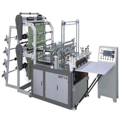 China Bottom Sealing Factory 2 Lines Flat Packing Plastic Bag Making Machine Maker for sale