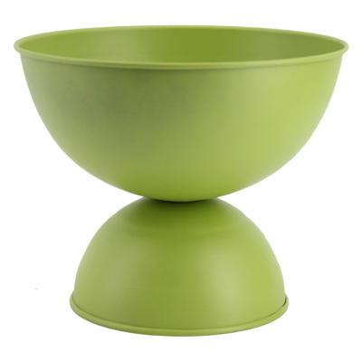 China Hot Sale Indoor Garden Planter Flower Pots Minimalist Decorative Round Small Green Flower Pots And Planters for sale