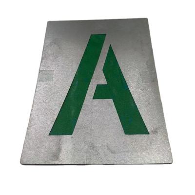 China Number stencil painting stencil letterGalvanizedZnpainting stencilpainting number and letter on wallgroundwood for sale