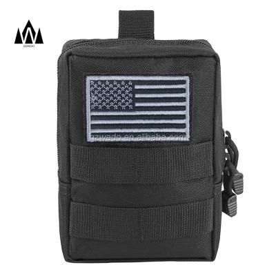 China Water Proof Compact Waist Aemy Molle Bag EDC Molle Pouch Military Duty Small Tactical Bag for sale