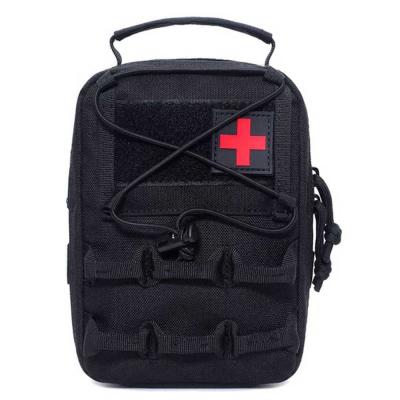 China Custom Small Waist Belt Ifak Medical Pouch Zipper First Aid Tactical Pouch Bag Only for sale