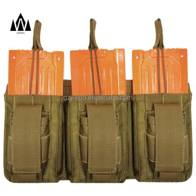 China Rifle Pistol Magazine Triple Pouch Excelling Pouch 9mm, AK 47, Army Molle Vest Tactical Triple Mag Pouch Rifle and Pistol Magazine Pouch Holder for sale