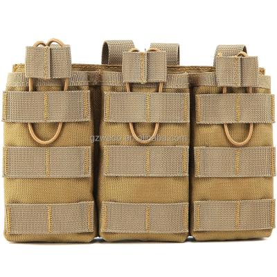 China Military Tactical Open Lid Magazine Pouch, M16/M4 Outer Triple Open Lid Magazine Pouch for sale