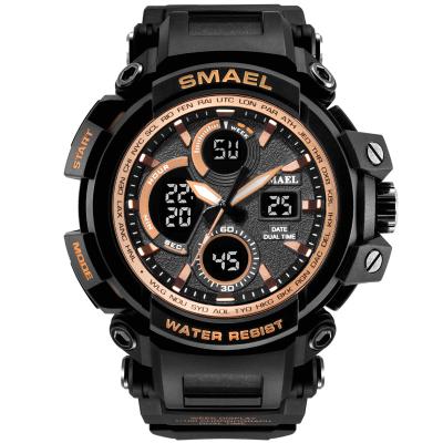 China SMAEL Waterproof Frontier Men's Big Dial Luminous Sports Personalized Electronic Watch for sale