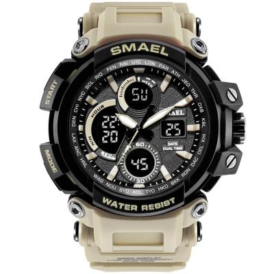 China SMAEL Waterproof Frontier Men's Big Dial Luminous Sports Personalized Electronic Watch for sale