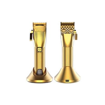 China Triple Blade Kemei KM-K32S Multifunctional Metal Clipper Base Charging Hair Clippers LED Power Display Trimmer Cordless Trimmer for sale