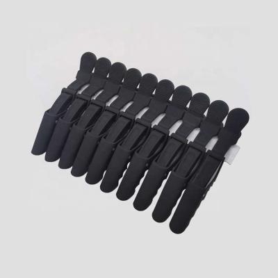 China Pin High Temperature Resistant Black Crocodile Hair Clipping Styling Clip Frosting Alligator Fixed Hairpin for sale