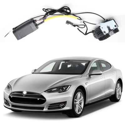 China Metals and plastics etc. for Tesla Model S Electric Suction Door Auto Refurbished Locks Car Accessories Auto Intelligence Suction Door for sale