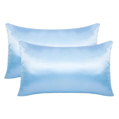 China Therapy S Size Soft Satin Pillowcase With Envelope Closure Sleep Night Skin Silk Pillow Covers for sale