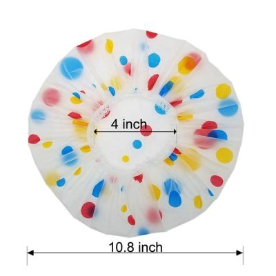 China Women Viable Salon Waterproof Shower Hats With EVA Single Layer Disposable Bath Cap Hair Care for sale